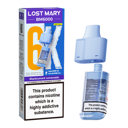 Lost Mary BM6000 Replacement Pods Pk of 5 Lost Mary