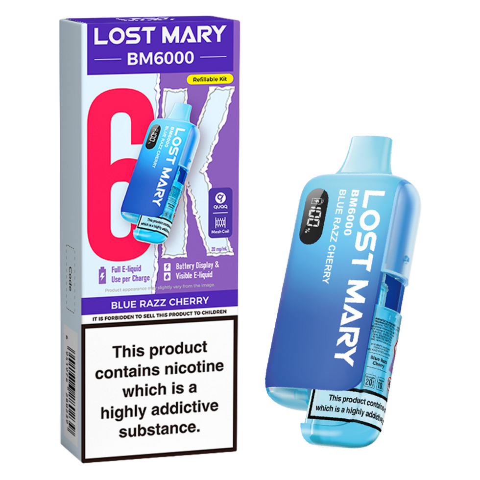 Lost Mary BM6000 Prefilled Vape Pod Kit Pk of 5 Lost Mary