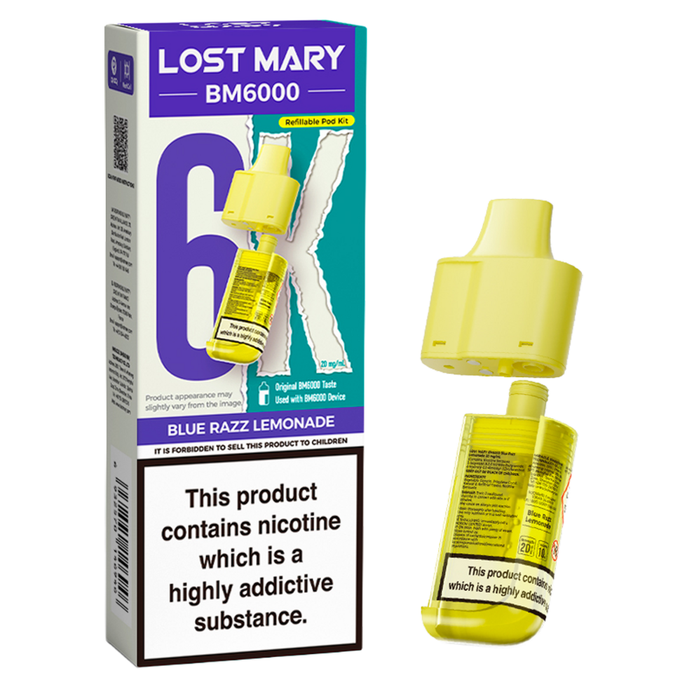 Lost Mary BM6000 Replacement Pods Pk of 5 Lost Mary