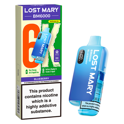 Lost Mary BM6000 Prefilled Vape Pod Kit Pk of 5 Lost Mary