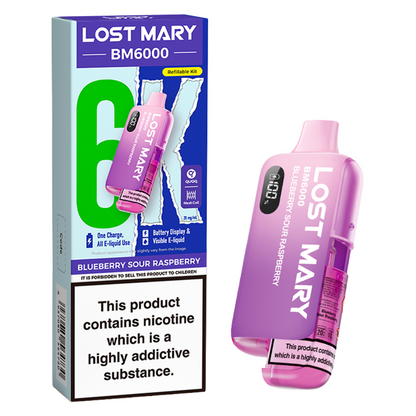 Lost Mary BM6000 Prefilled Vape Pod Kit Pk of 5 Lost Mary
