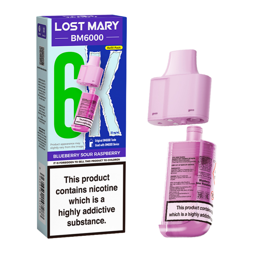 Lost Mary BM6000 Replacement Pods Pk of 5 Lost Mary