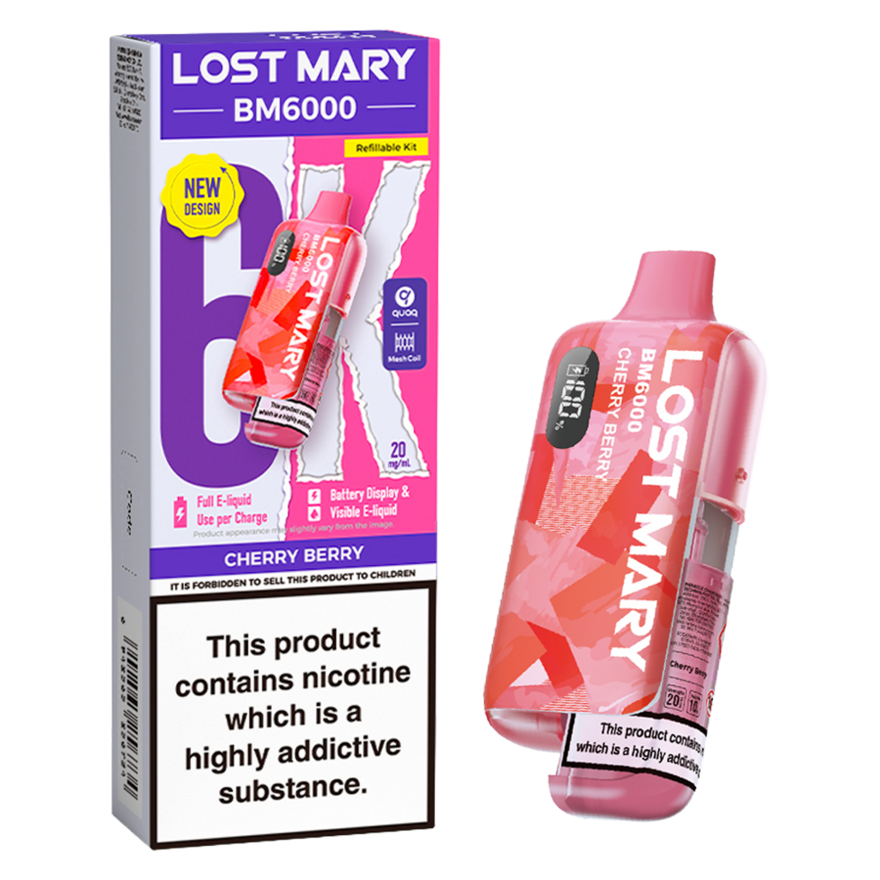 Lost Mary BM6000 Prefilled Vape Pod Kit Pk of 5 Lost Mary