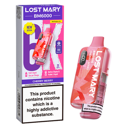 Lost Mary BM6000 Prefilled Vape Pod Kit Pk of 5 Lost Mary