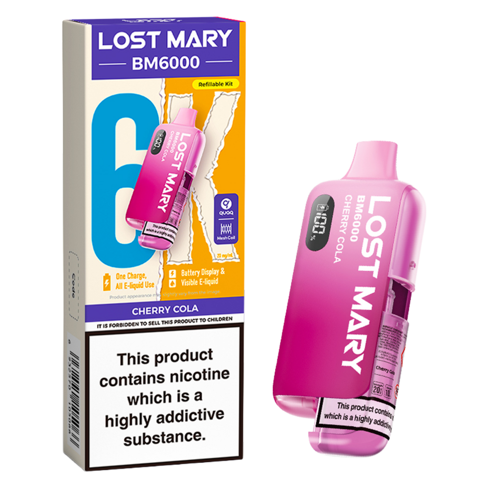 Lost Mary BM6000 Prefilled Vape Pod Kit Pk of 5 Lost Mary