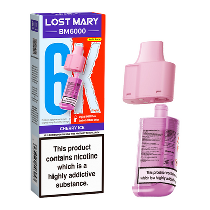 Lost Mary BM6000 Replacement Pods Pk of 5 Lost Mary