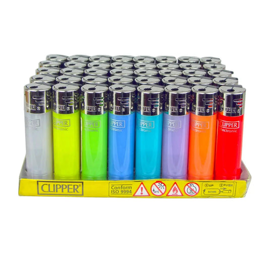 Clipper Electronics Assorted Translucent Lighter Child Resistant 40 by Clipper
