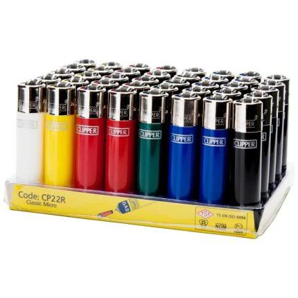 Clipper Flint Micro Solid Lighters 40 by Clipper