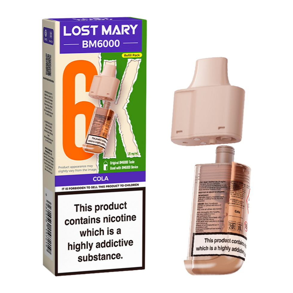 Lost Mary BM6000 Replacement Pods Pk of 5 Lost Mary