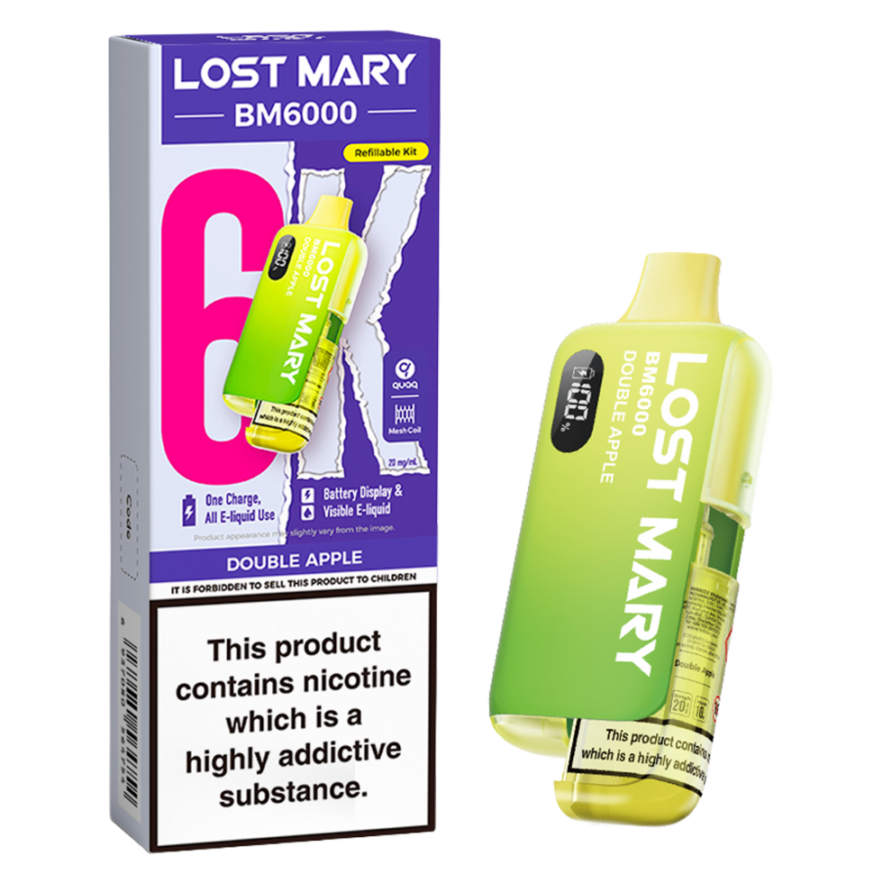 Lost Mary BM6000 Prefilled Vape Pod Kit Pk of 5 Lost Mary