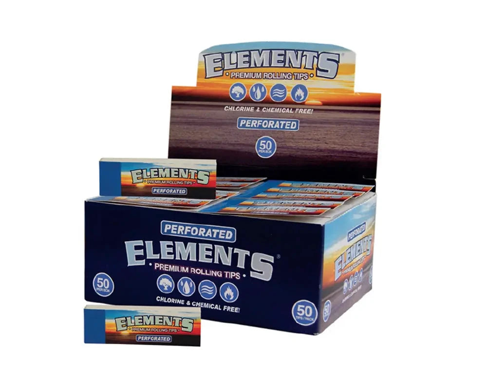 ELEMENTS ROLLING PAPER TIPS PERFORATED – 50PK by Elements