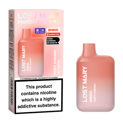Lost Mary BM600 Prefilled Vape Pod Kit Pk of 10 Lost Mary