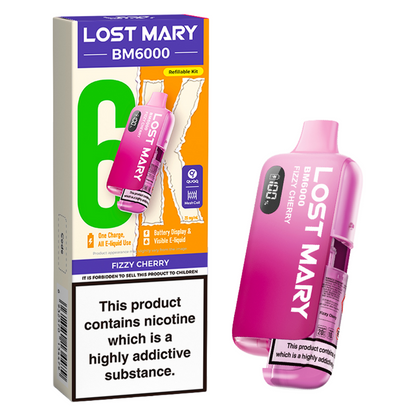 Lost Mary BM6000 Prefilled Vape Pod Kit Pk of 5 Lost Mary