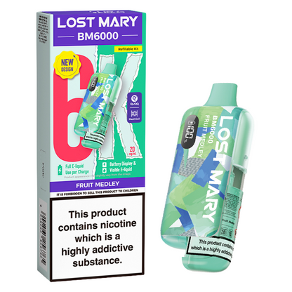 Lost Mary BM6000 Prefilled Vape Pod Kit Pk of 5 Lost Mary