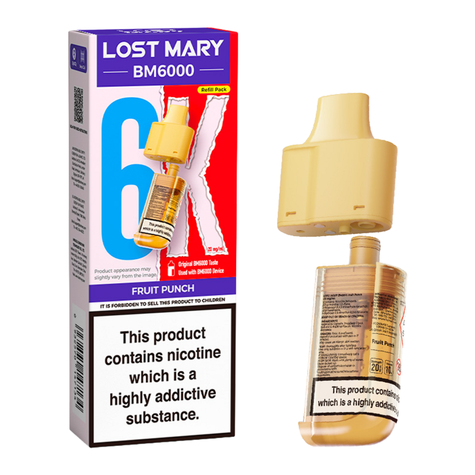 Lost Mary BM6000 Replacement Pods Pk of 5 Lost Mary