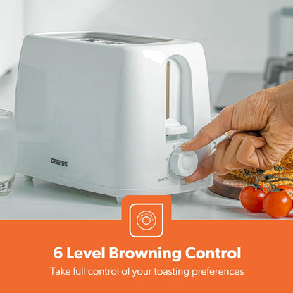 Geepas -Slice Bread Toaster With 6 Level Browning GBT36550 Geepas