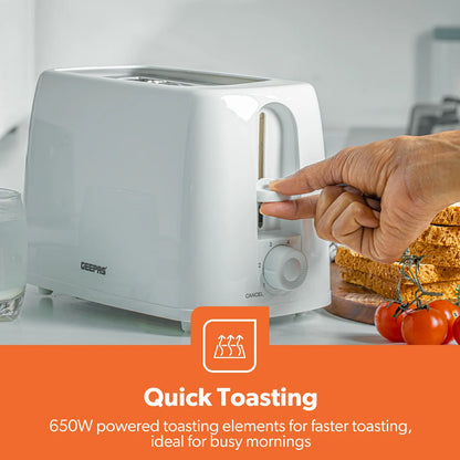 Geepas -Slice Bread Toaster With 6 Level Browning GBT36550 Geepas