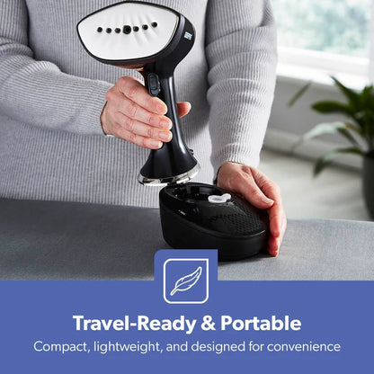 Geepas Garment Steamer 1500W Vertical Black Handheld 400ml GGS25040UK Audiotech Systems LTD T/A 121 Wholesale