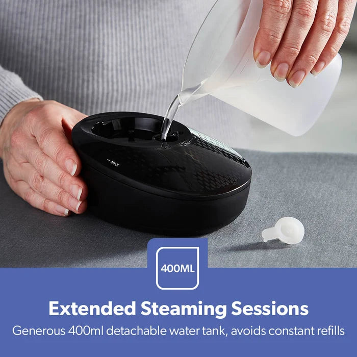Geepas Garment Steamer 1500W Vertical Black Handheld 400ml GGS25040UK Audiotech Systems LTD T/A 121 Wholesale