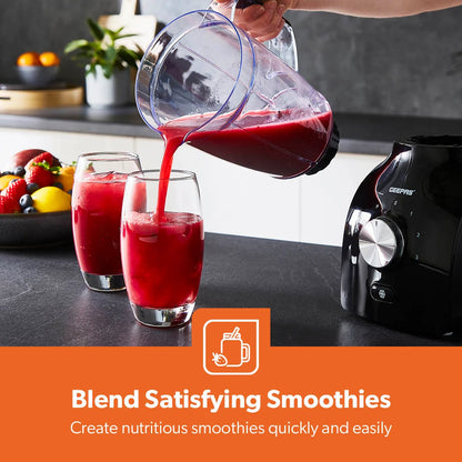 Geepas 2 In 1 Blender, 400 Watts, GSB44035 Geepas