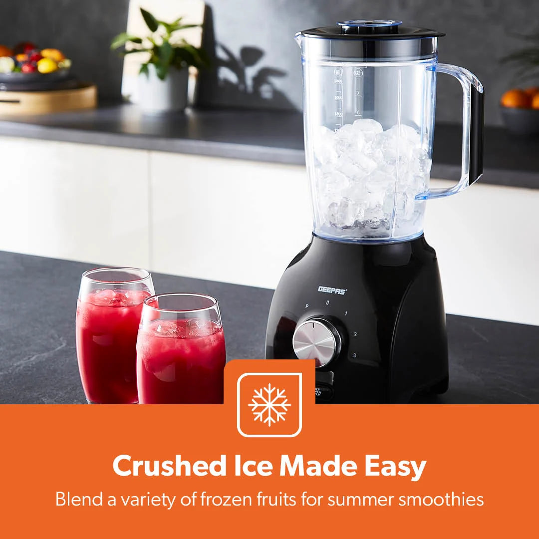 Geepas 2 In 1 Blender, 400 Watts, GSB44035 Geepas