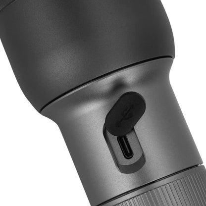 Torch Rechargeable Zoomable Long Range - 60W LED Flashlight 3000 Lumen Super Bright Powerful 5000mAh Battery GFL3874Z Geepas