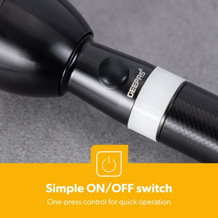 Torch Rechargeable LED - 5000mAh Super Bright Rechargeable LED Torch Flashlight GFL51103UK Geepas