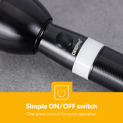 Torch Rechargeable LED - 5000mAh Super Bright Rechargeable LED Torch Flashlight GFL51103UK Geepas