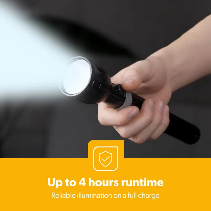 Torch Rechargeable LED - 5000mAh Super Bright Rechargeable LED Torch Flashlight GFL51103UK Geepas