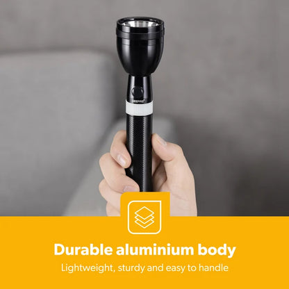 Torch Rechargeable LED - 5000mAh Super Bright Rechargeable LED Torch Flashlight GFL51103UK Geepas