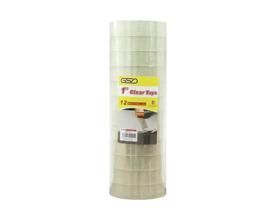 1" Clear Tape (Pack of 12)