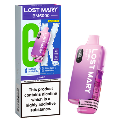 Lost Mary BM6000 Prefilled Vape Pod Kit Pk of 5 Lost Mary