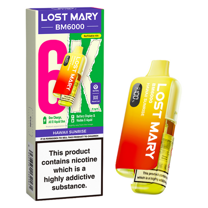Lost Mary BM6000 Prefilled Vape Pod Kit Pk of 5 Lost Mary