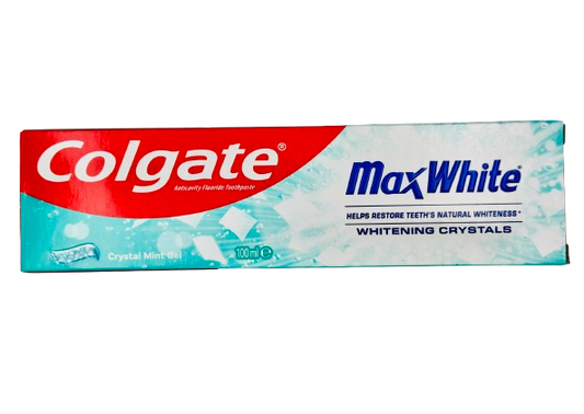 COLGATE Toothpaste MAX WHITE CLEAN Fluoride 100ML x 12Pack by Colgate