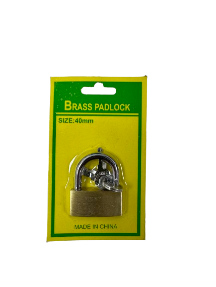 40mm Shackle Protected Pad-Lock (4 Keys) by Unbranded