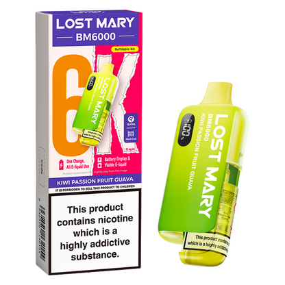 Lost Mary BM6000 Prefilled Vape Pod Kit Pk of 5 Lost Mary