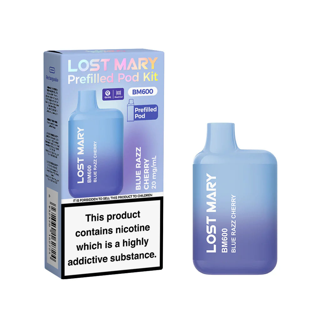 Lost Mary BM600 Prefilled Vape Pod Kit Pk of 10 Lost Mary