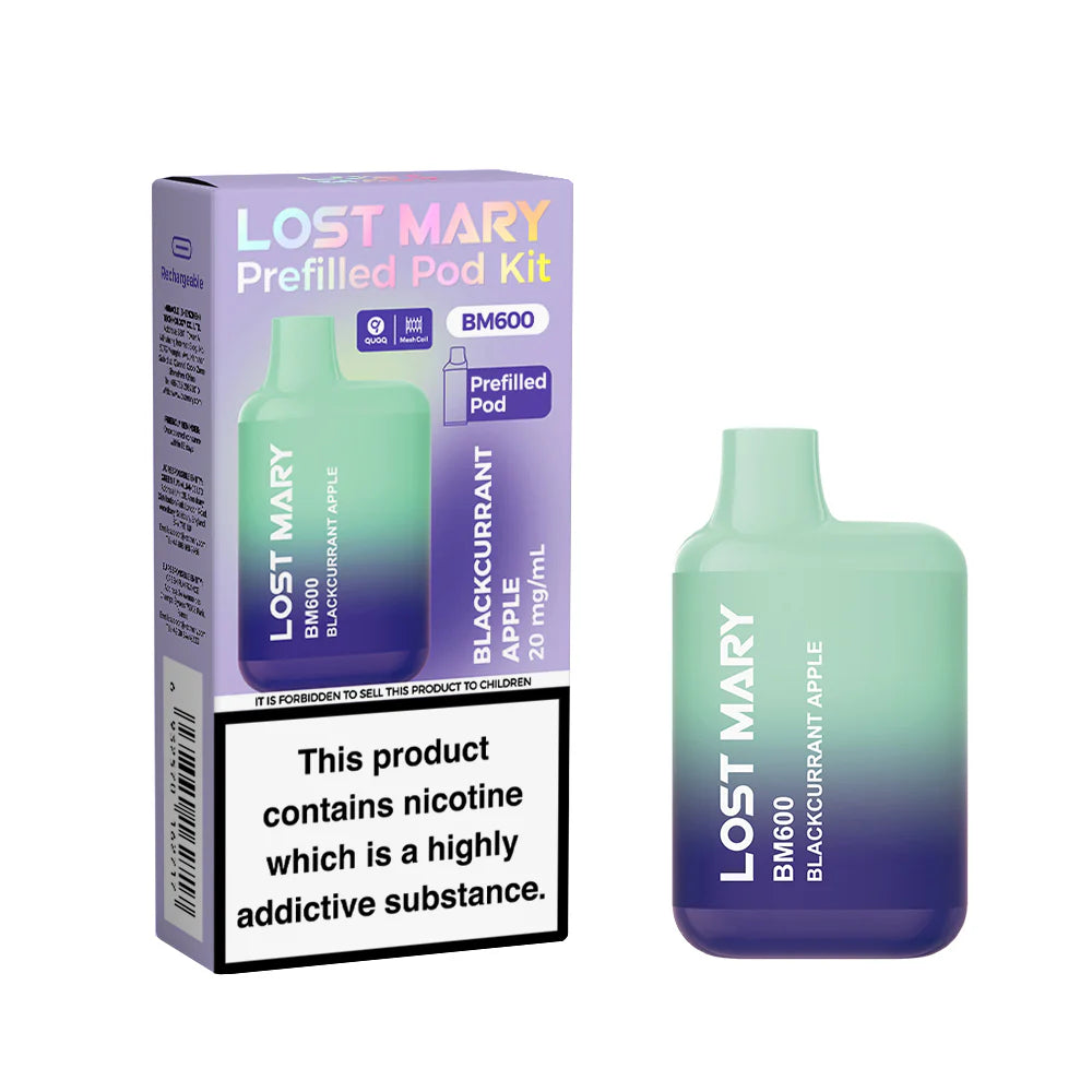 Lost Mary BM600 Prefilled Vape Pod Kit Pk of 10 Lost Mary