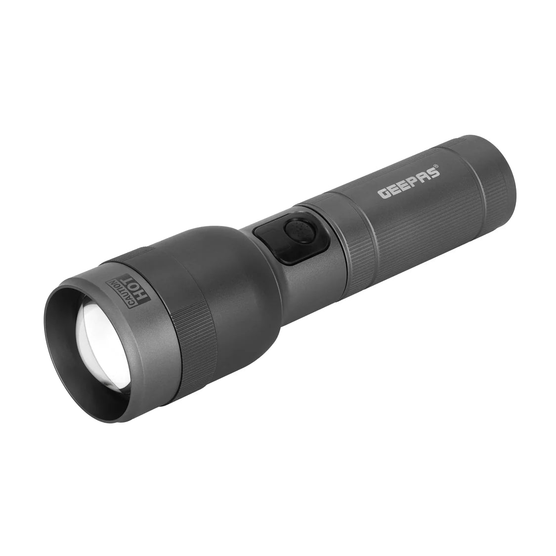 Torch Rechargeable Zoomable Long Range - 60W LED Flashlight 3000 Lumen Super Bright Powerful 5000mAh Battery GFL3874Z Geepas