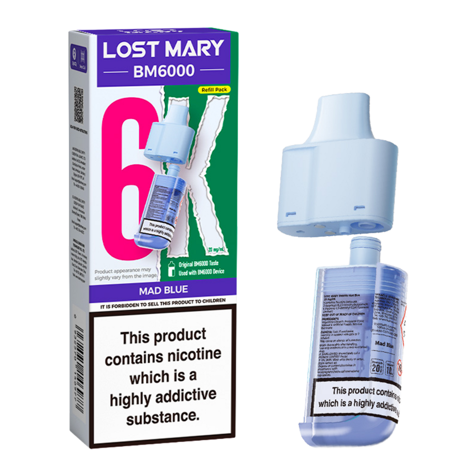 Lost Mary BM6000 Replacement Pods Pk of 5 Lost Mary