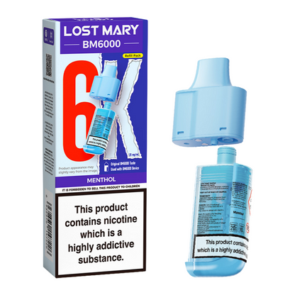 Lost Mary BM6000 Replacement Pods Pk of 5 Lost Mary