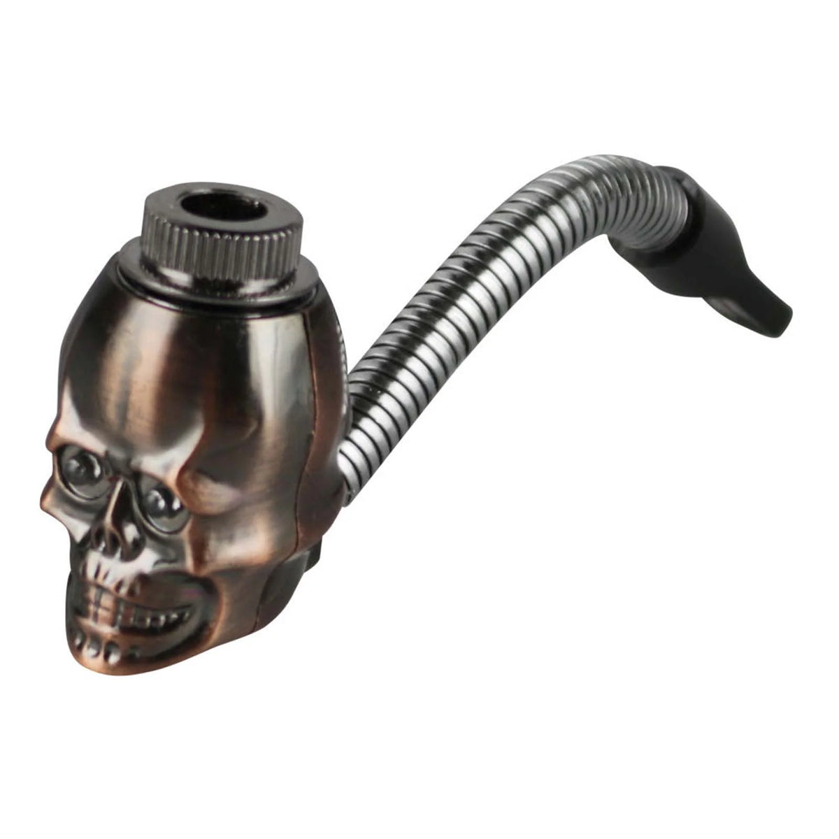Pipes - Metal - Skull shape metal smoking pipes Unbranded