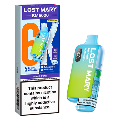 Lost Mary BM6000 Prefilled Vape Pod Kit Pk of 5 Lost Mary