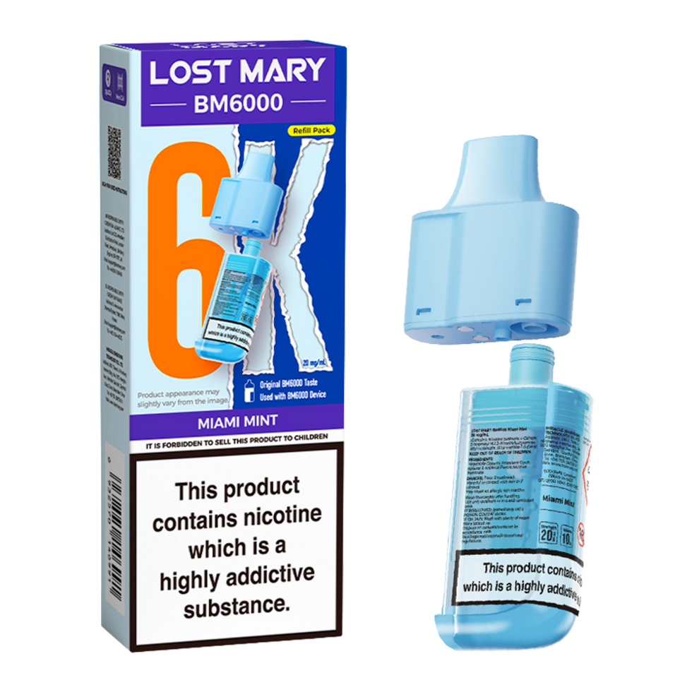 Lost Mary BM6000 Replacement Pods Pk of 5 Lost Mary