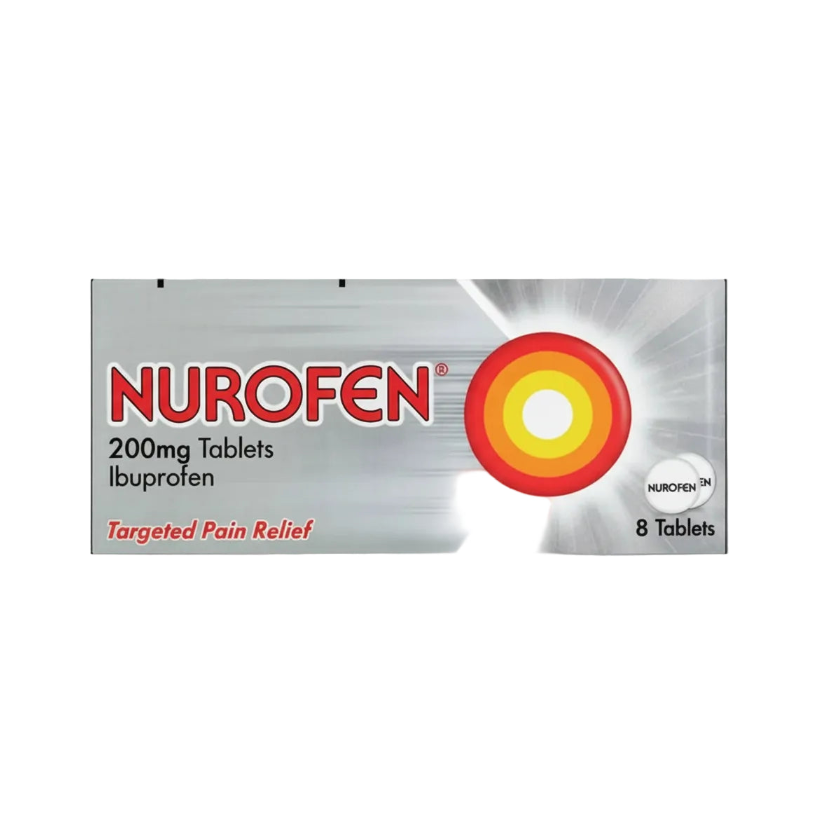 Nurofen 200mg tablets packaging on a white background