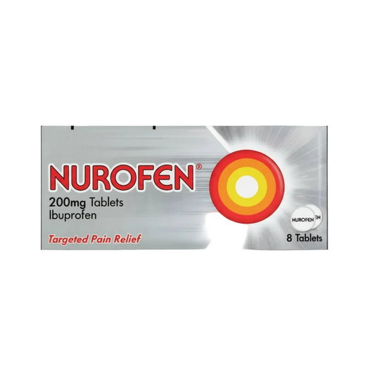 Nurofen 200mg tablets packaging on a white background