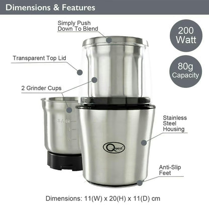 Quest Wet and Dry One Touch Grinder Quest