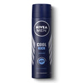 Nivea Antiperspirant Deodorant Spray 150ml Cool Kick/Black & White Invisible Clear (6 Pack) Dove
