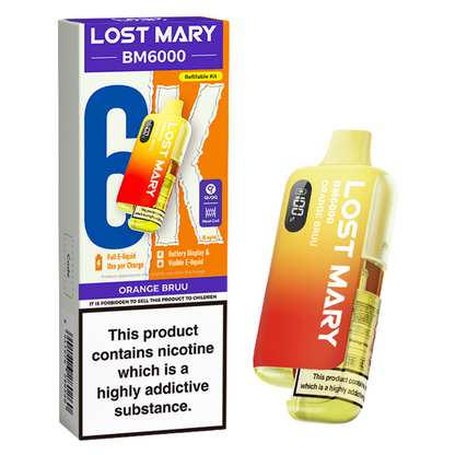 Lost Mary BM6000 Prefilled Vape Pod Kit Pk of 5 Lost Mary