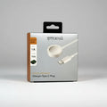 Charging cable iWatch USB-C adaptor box by WireXtra, white-gray packaging with cable and USB-C plug